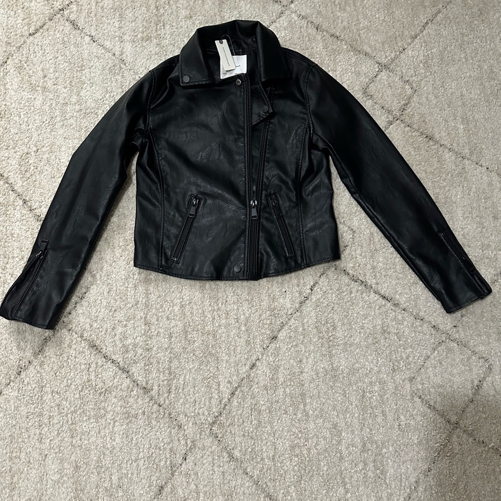 Black Faux Leather Jacket